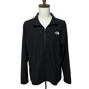 North Face Sweatshirt Mens XL Black 1/4 Zip Pullover Sweater Jacket Outdoors